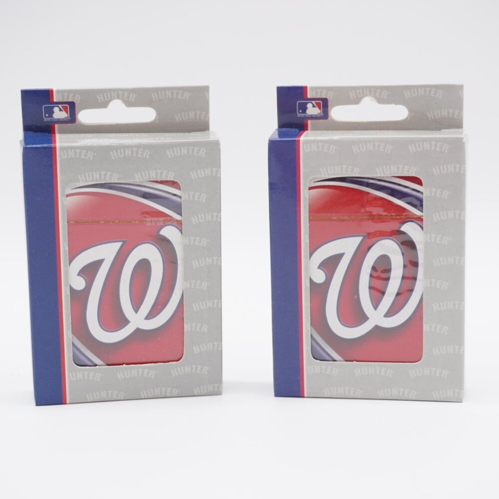 2 Sealed Playing Card Decks  Washington Nationals
